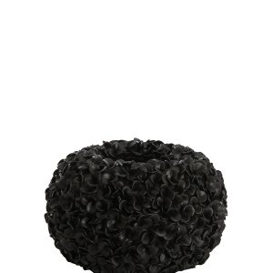 Vase deco PHYLIA matt black